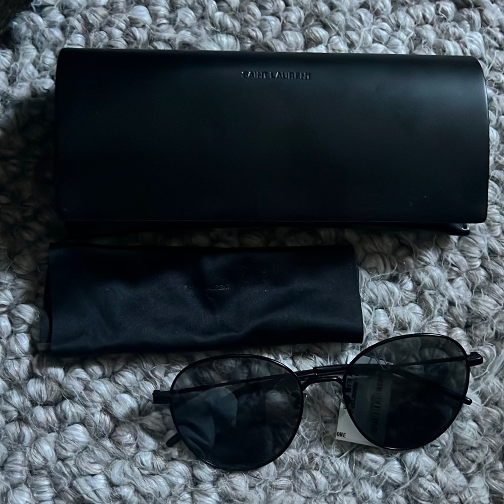 Saint Laurent Metal Sunglasses - NWT - Black/Silver - SL 311